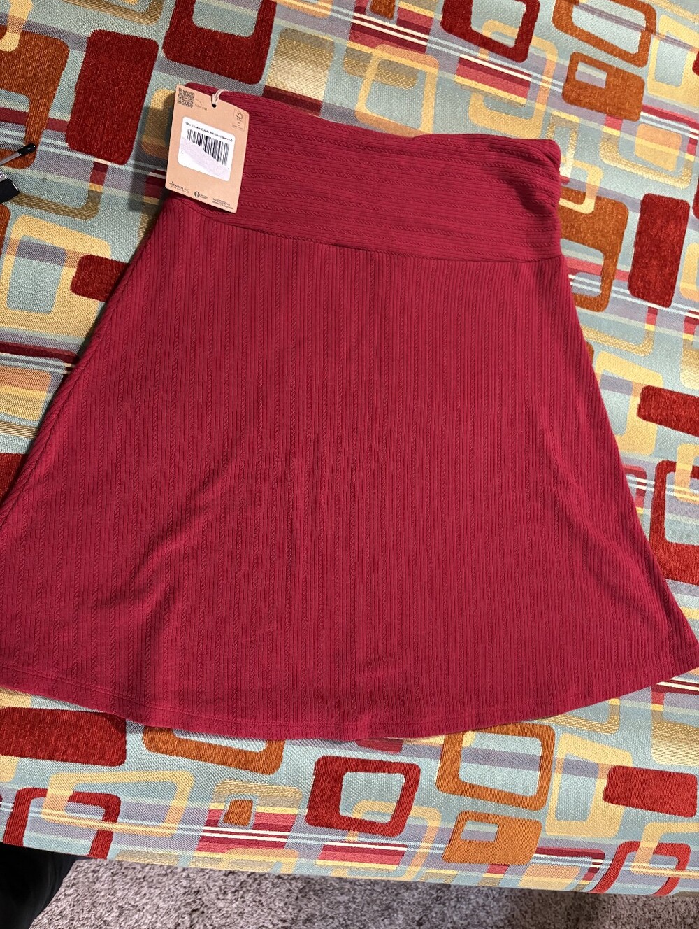 Toad And Co Chaka Skirt NWT Small- Deep Berry Red